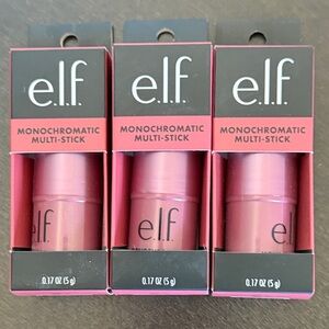 NWT ELF Sparkling Rose Lip & Cheek Trio Tint Set.